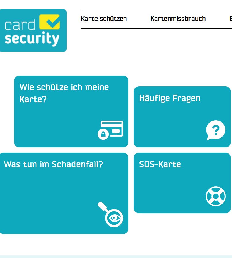 Neu lanciert: www.card-security.ch