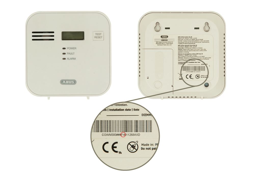 The affected devices will be exchanged free of charge. Carbon monoxide alarm